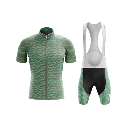 Nordvelo Chainlink Men Short Sleeve Kit - Sage front