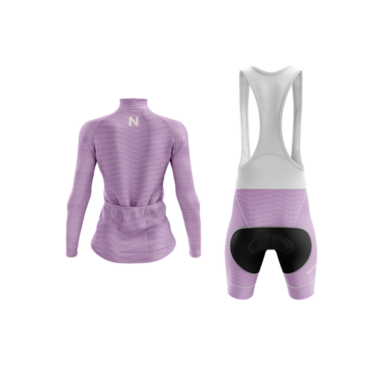 Nordvelo Chainlink Women Long Sleeve Kit - Heather rear