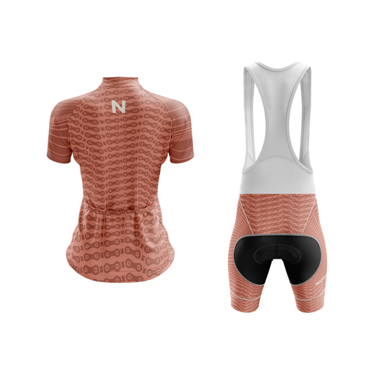 Nordvelo Chainlink Women Short Sleeve Kit - Rust rear