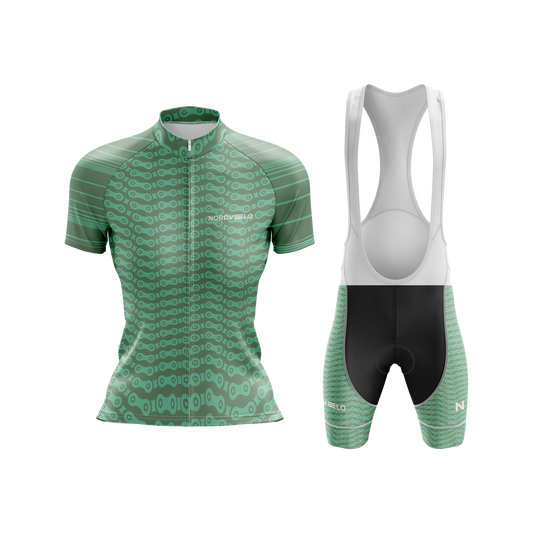 Nordvelo Chainlink Women Short Sleeve Kit - Sage front