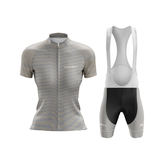 Nordvelo Chainlink Women Short Sleeve Kit - Stone front
