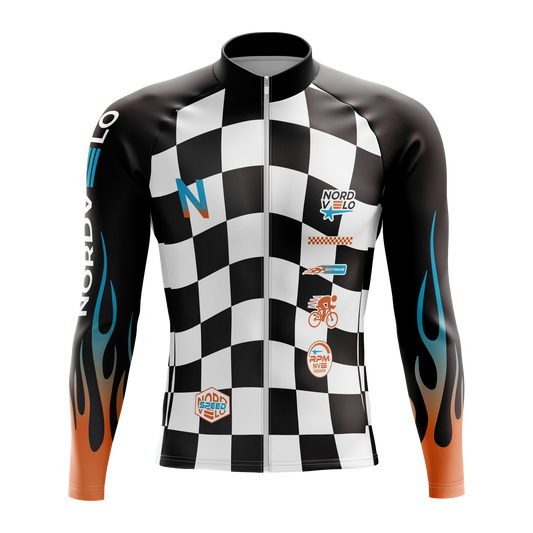 Nordvelo Circuit Men Long Sleeve Jersey - Frostfire front