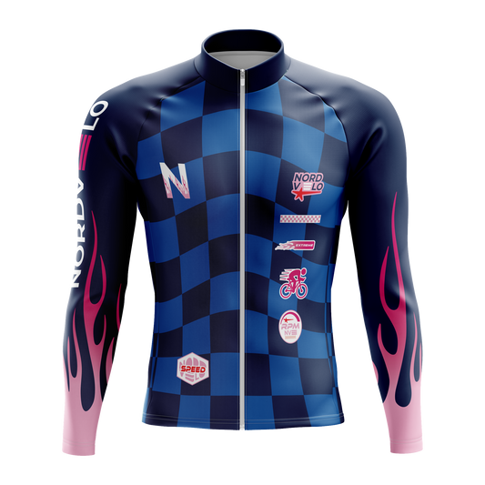 Nordvelo Circuit Men Long Sleeve Jersey - Marine front