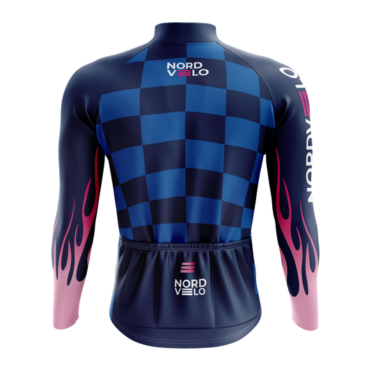 Nordvelo Circuit Men Long Sleeve Jersey - Marine rear