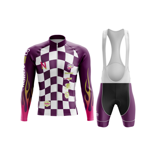 Nordvelo Circuit Men Long Sleeve Kit - Amethyst front