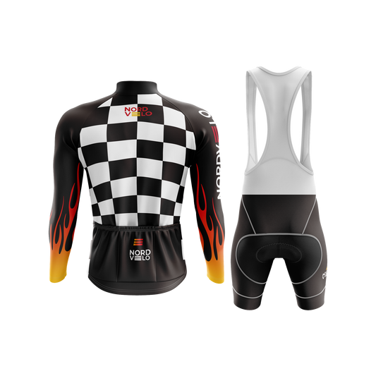 Nordvelo Circuit Men Long Sleeve Kit - Ember rear