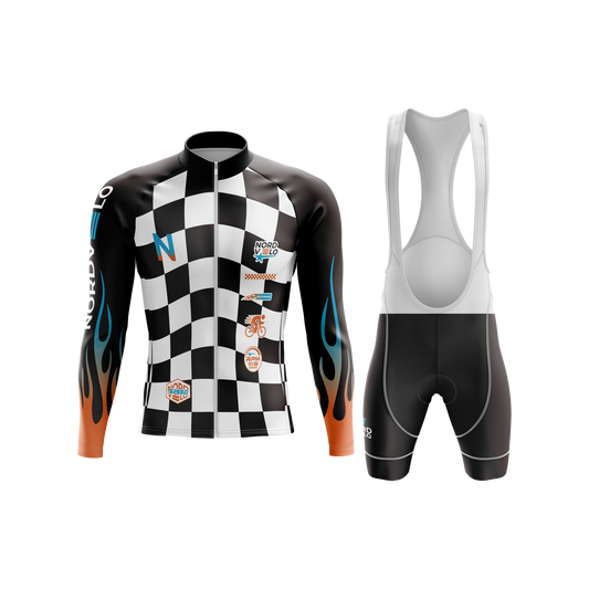 Nordvelo Circuit Men Long Sleeve Kit - Frostfire front