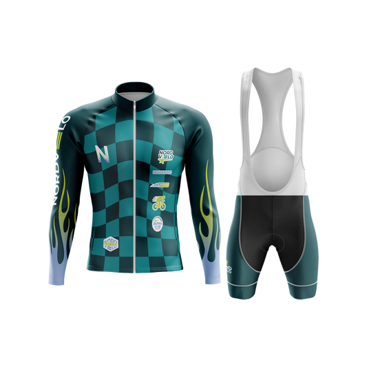 Nordvelo Circuit Men Long Sleeve Kit - Jade front