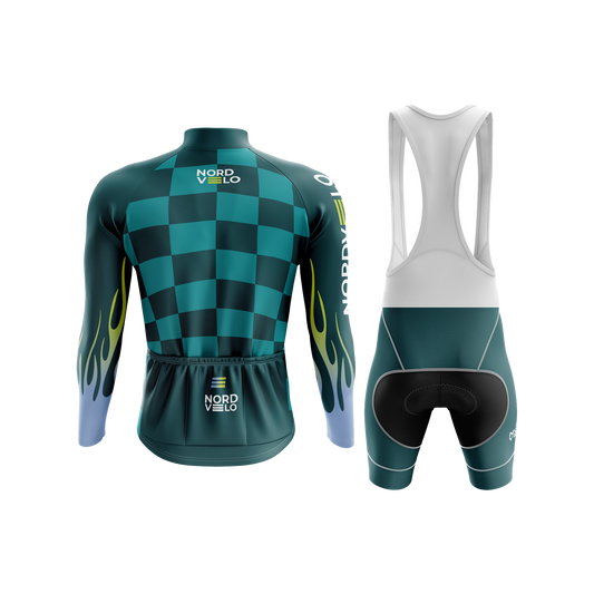 Nordvelo Circuit Men Long Sleeve Kit - Jade rear