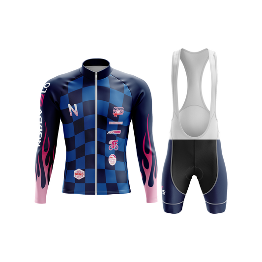 Nordvelo Circuit Men Long Sleeve Kit - Marine front
