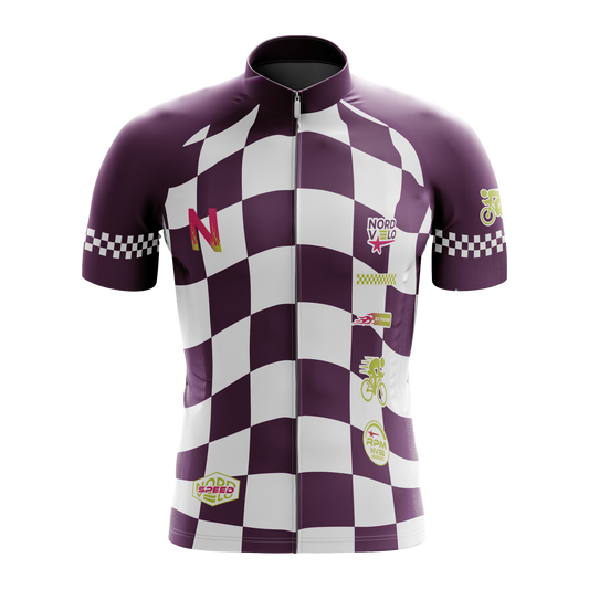 Nordvelo Circuit Men Short Sleeve Jersey - Amethyst front
