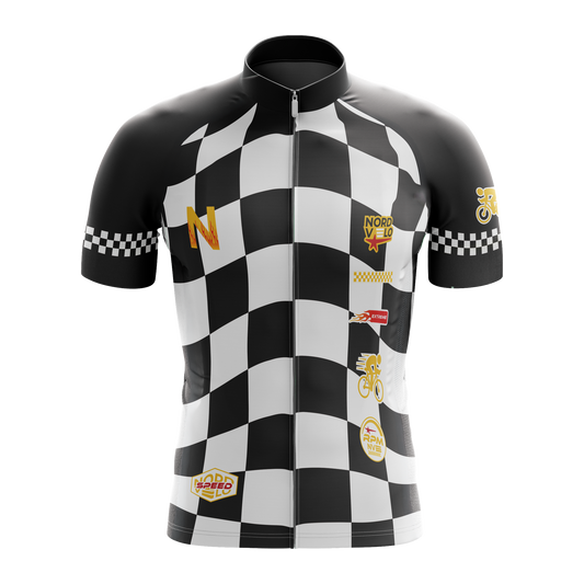 Nordvelo Circuit Men Short Sleeve Jersey - Ember front