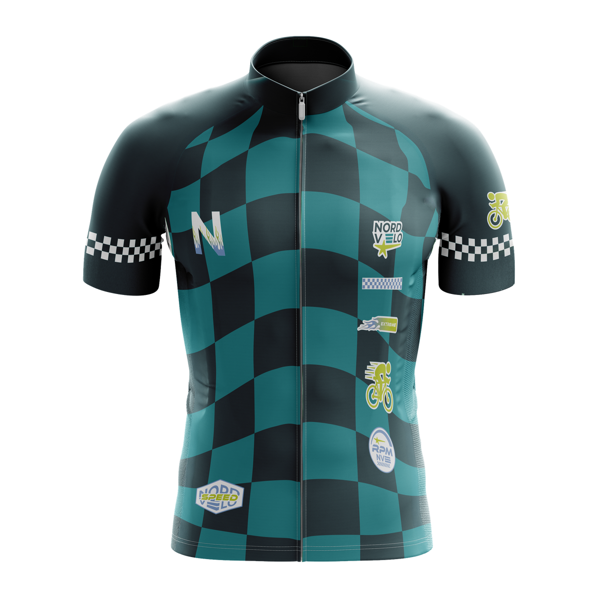Nordvelo Circuit Men Short Sleeve Jersey - Jade front