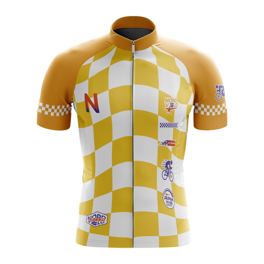 Nordvelo Circuit Men Short Sleeve Jersey - Saffron front