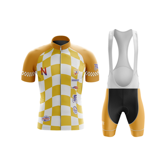 Nordvelo Circuit Men Short Sleeve Kit - Saffron front