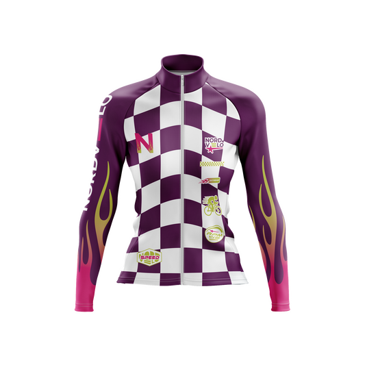 Nordvelo Circuit Women Long Sleeve Jersey - Amethyst front
