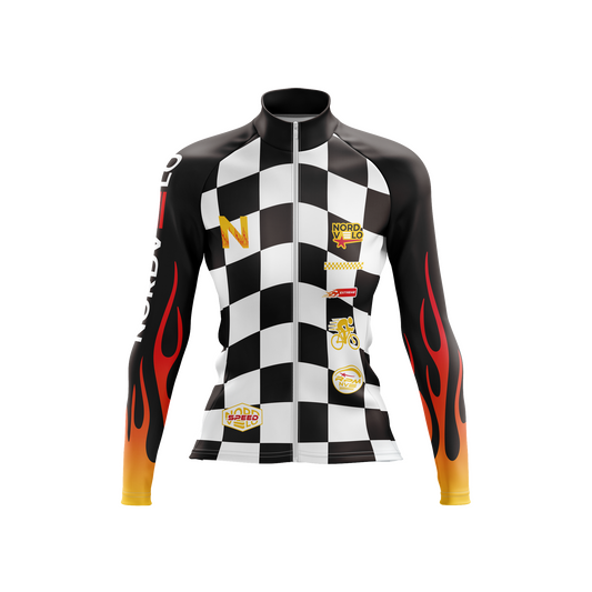 Nordvelo Circuit Women Long Sleeve Jersey - Ember front