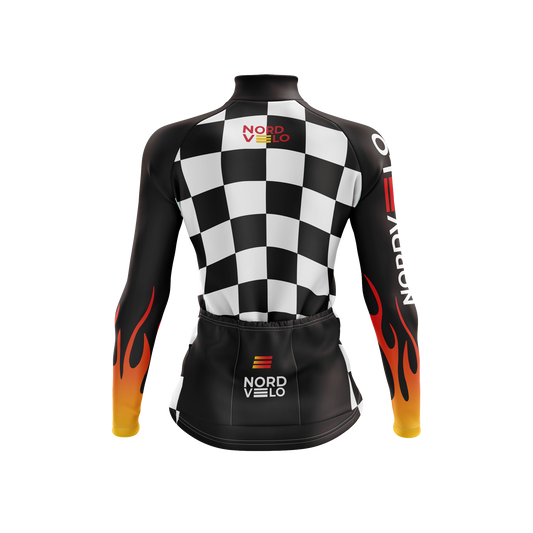 Nordvelo Circuit Women Long Sleeve Jersey - Ember rear