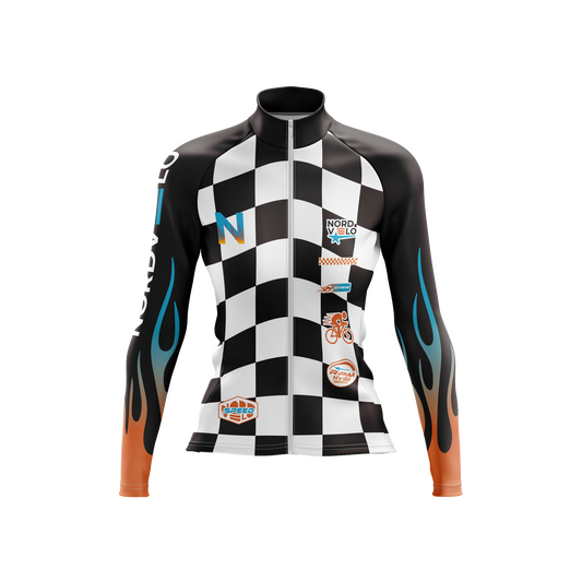 Nordvelo Circuit Women Long Sleeve Jersey - Frostfire front