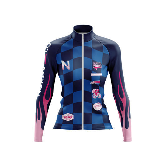 Nordvelo Circuit Women Long Sleeve Jersey - Marine front