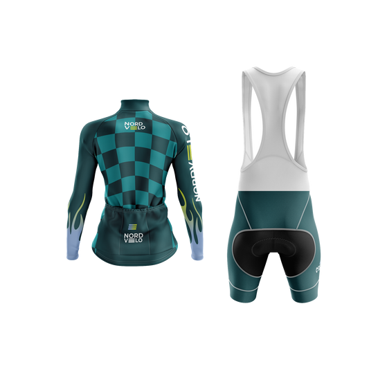 Nordvelo Circuit Women Long Sleeve Kit - Jade rear