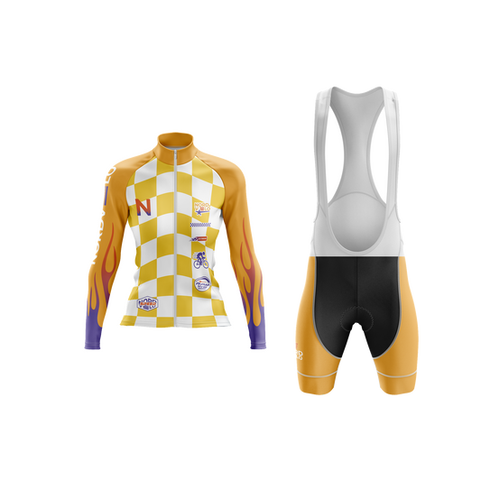 Nordvelo Circuit Women Long Sleeve Kit - Saffron front