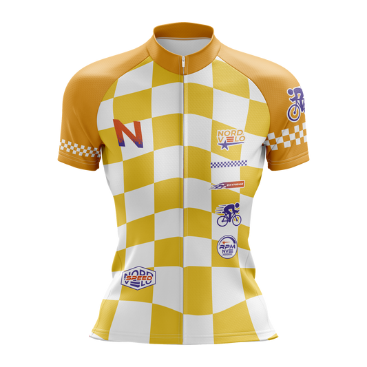 Nordvelo Circuit Women Short Sleeve Jersey - Saffron front
