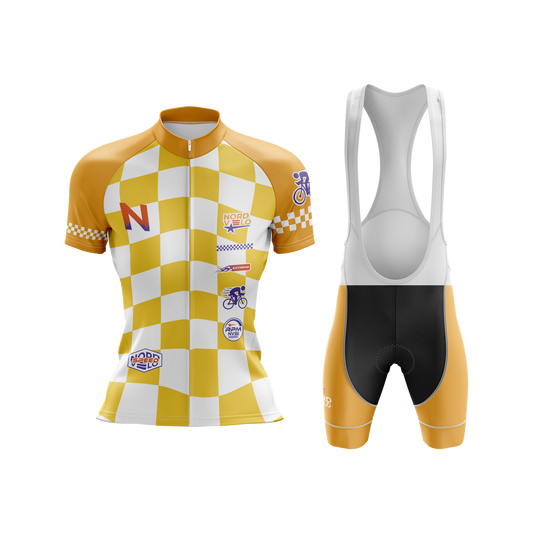 Nordvelo Circuit Women Short Sleeve Kit - Saffron front