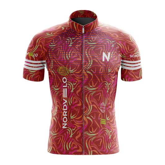 Nordvelo Contour Men Short Sleeve Jersey - Crimson front
