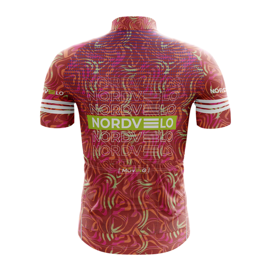 Nordvelo Contour Men Short Sleeve Jersey - Crimson rear