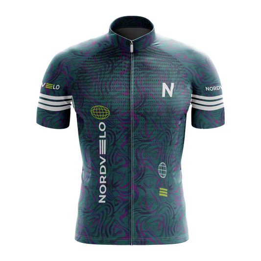 Nordvelo Contour Men Short Sleeve Jersey - Petrol front