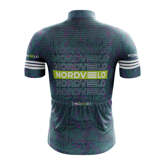 Nordvelo Contour Men Short Sleeve Jersey - Petrol rear