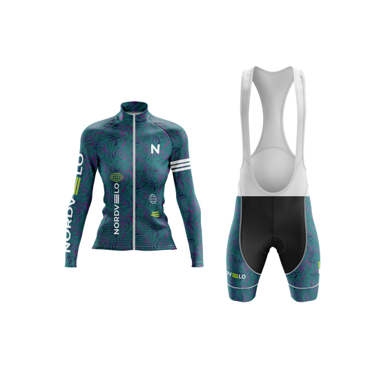 Nordvelo Contour Women Long Sleeve Kit - Petrol front