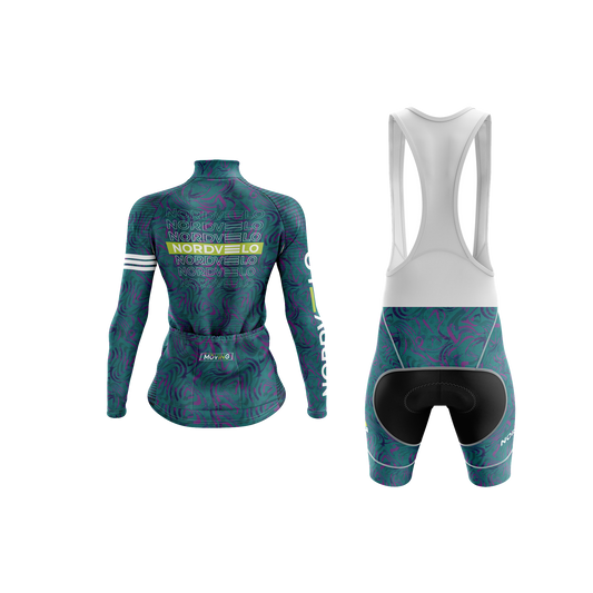 Nordvelo Contour Women Long Sleeve Kit - Petrol rear