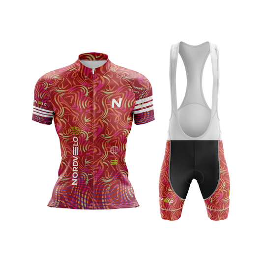 Nordvelo Contour Women Short Sleeve Kit - Crimson front
