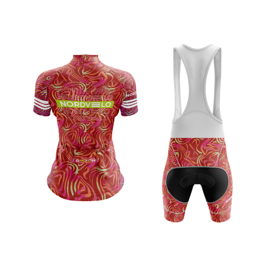 Nordvelo Contour Women Short Sleeve Kit - Crimson rear