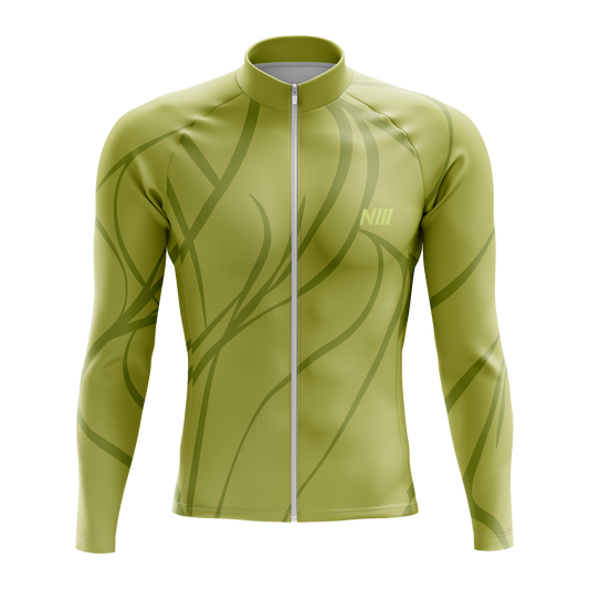 Nordvelo Current Men Long Sleeve Jersey - Olive front