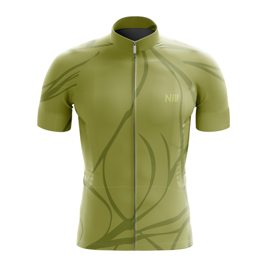 Nordvelo Current Men Short Sleeve Jersey - Olive front