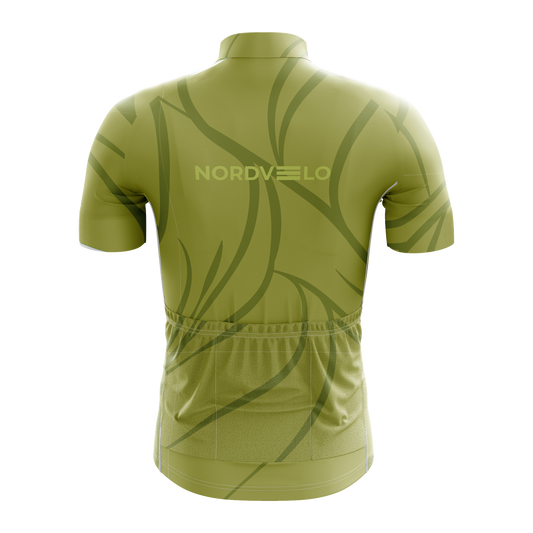 Nordvelo Current Men Short Sleeve Jersey - Olive rear