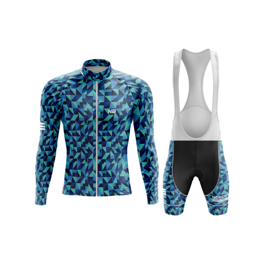 Nordvelo Geo-Tri Men Long Sleeve Kit - Lagoon front