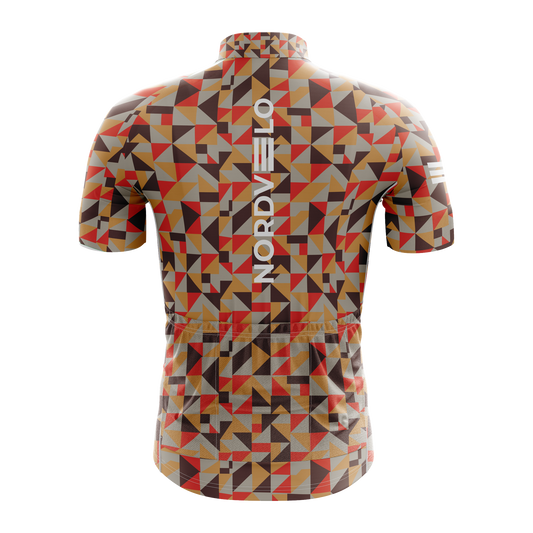 Nordvelo Geo-Tri Men Short Sleeve Jersey - Copper rear