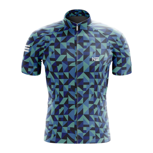 Nordvelo Geo-Tri Men Short Sleeve Jersey - Lagoon front