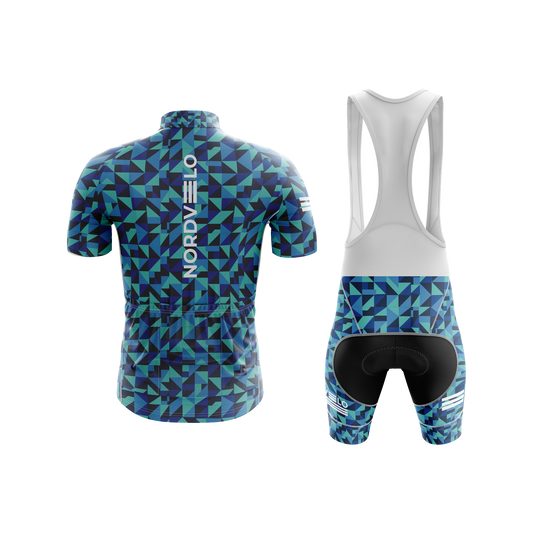 Nordvelo Geo-Tri Men Short Sleeve Kit - Lagoon rear