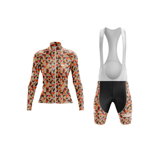 Nordvelo Geo-Tri Women Long Sleeve Kit - Copper front
