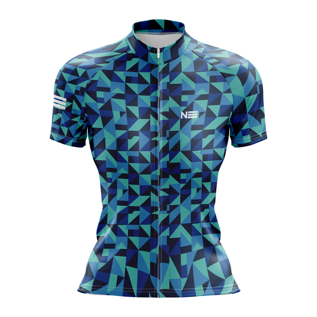 Nordvelo Geo-Tri Women Short Sleeve Jersey - Lagoon front