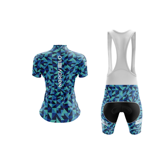 Nordvelo Geo-Tri Women Short Sleeve Kit - Lagoon rear