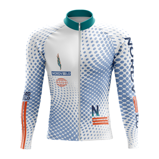 Nordvelo Halftone Men Long Sleeve Jersey - Ice front