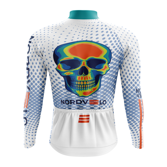 Nordvelo Halftone Men Long Sleeve Jersey - Ice rear