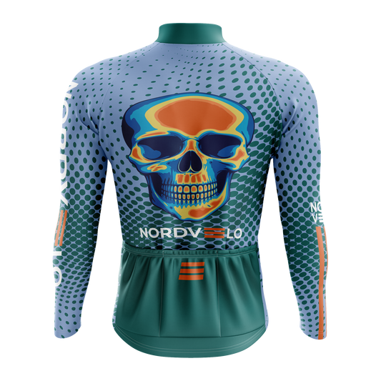 Nordvelo Halftone Men Long Sleeve Jersey - Teal rear