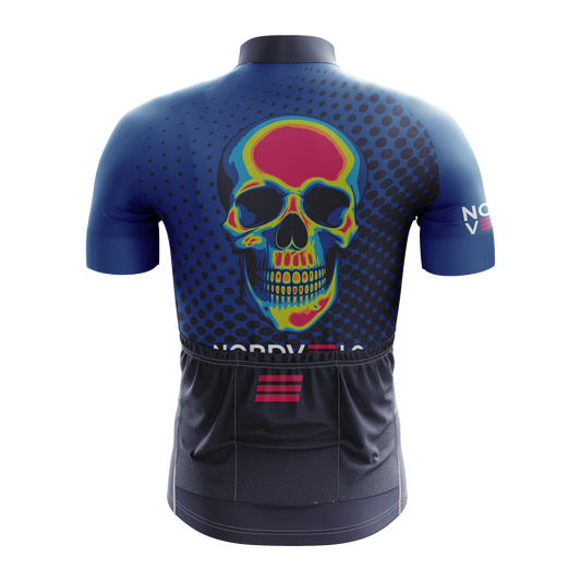 Nordvelo Halftone Men Short Sleeve Jersey - Azure rear
